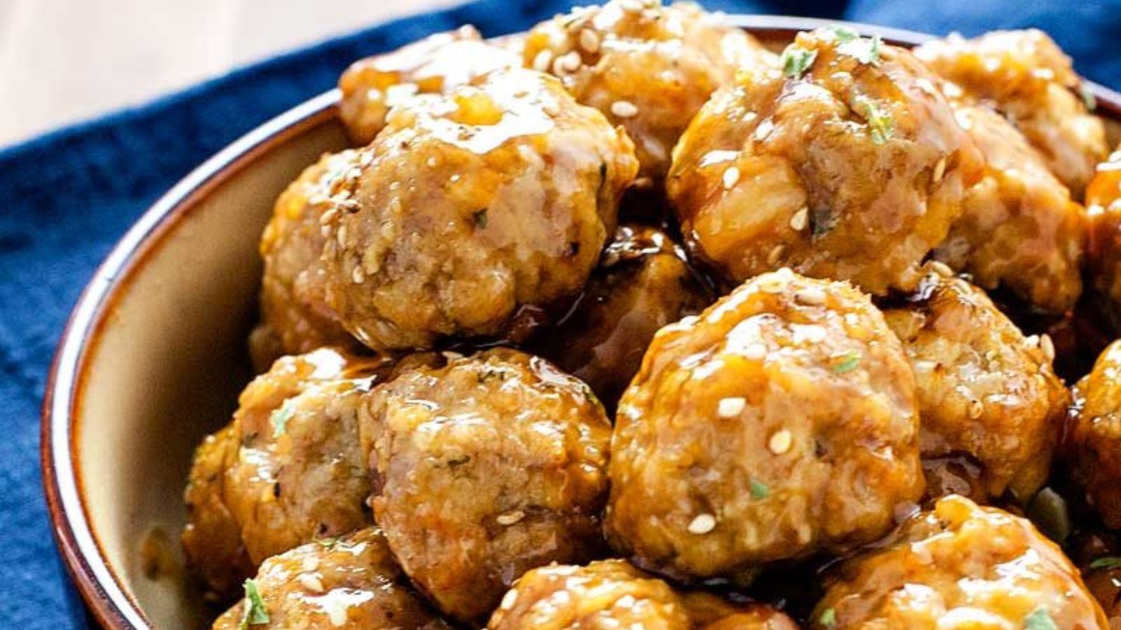Meatballs in a bowl.