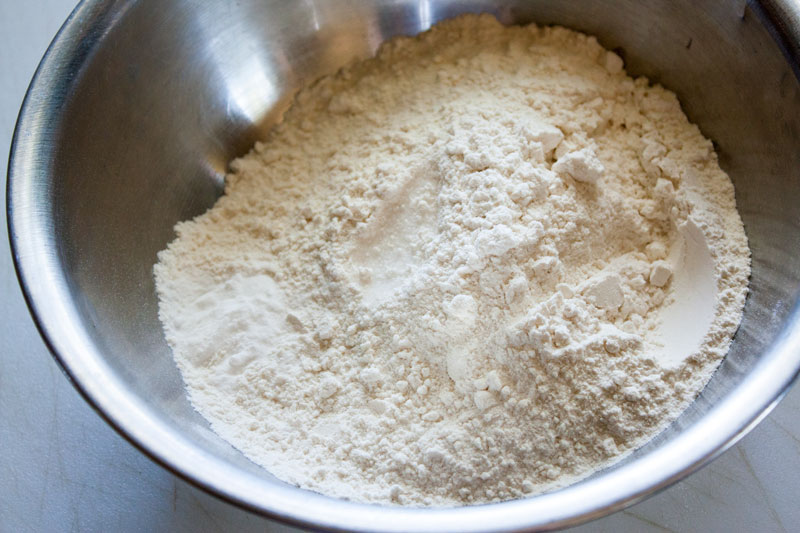 Dry ingredients in abowl.