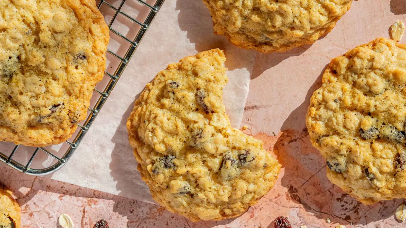 Sourdough oatmeal raisin cookies.