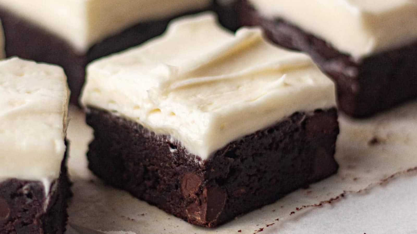 Brownies with cream cheese on top.