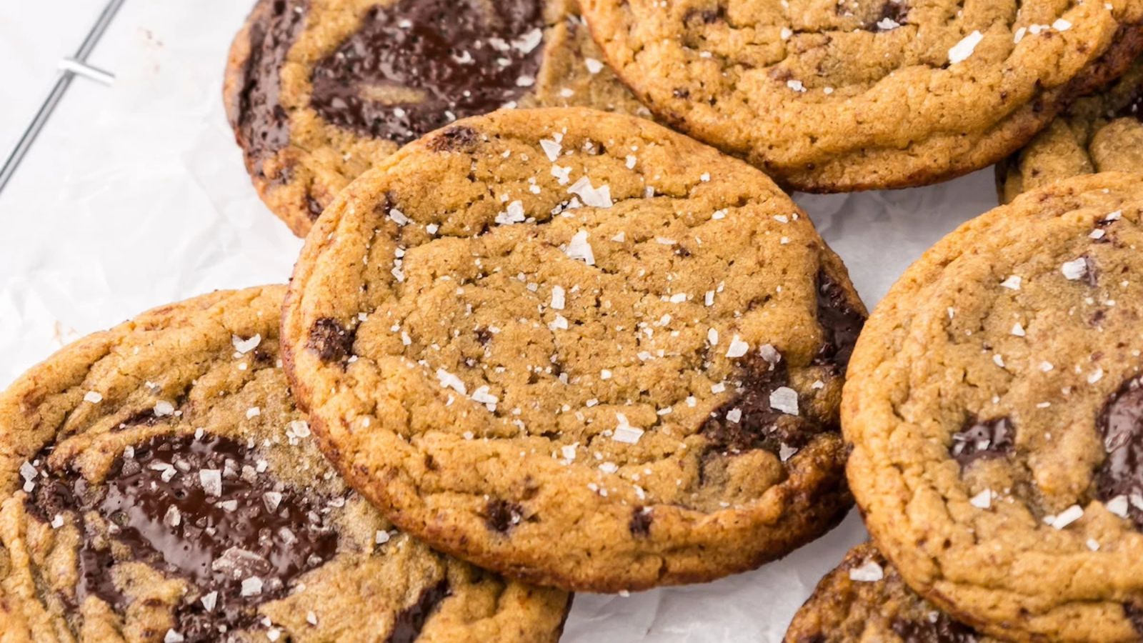 Coffee cookies close up shot.