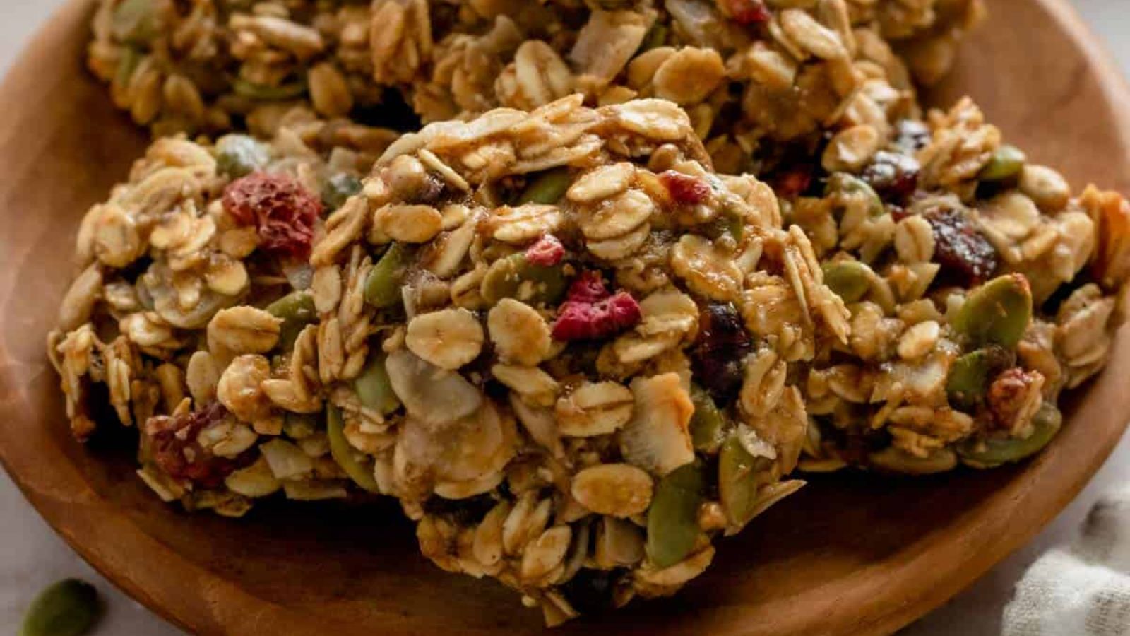 Oatmeal cookies close up.