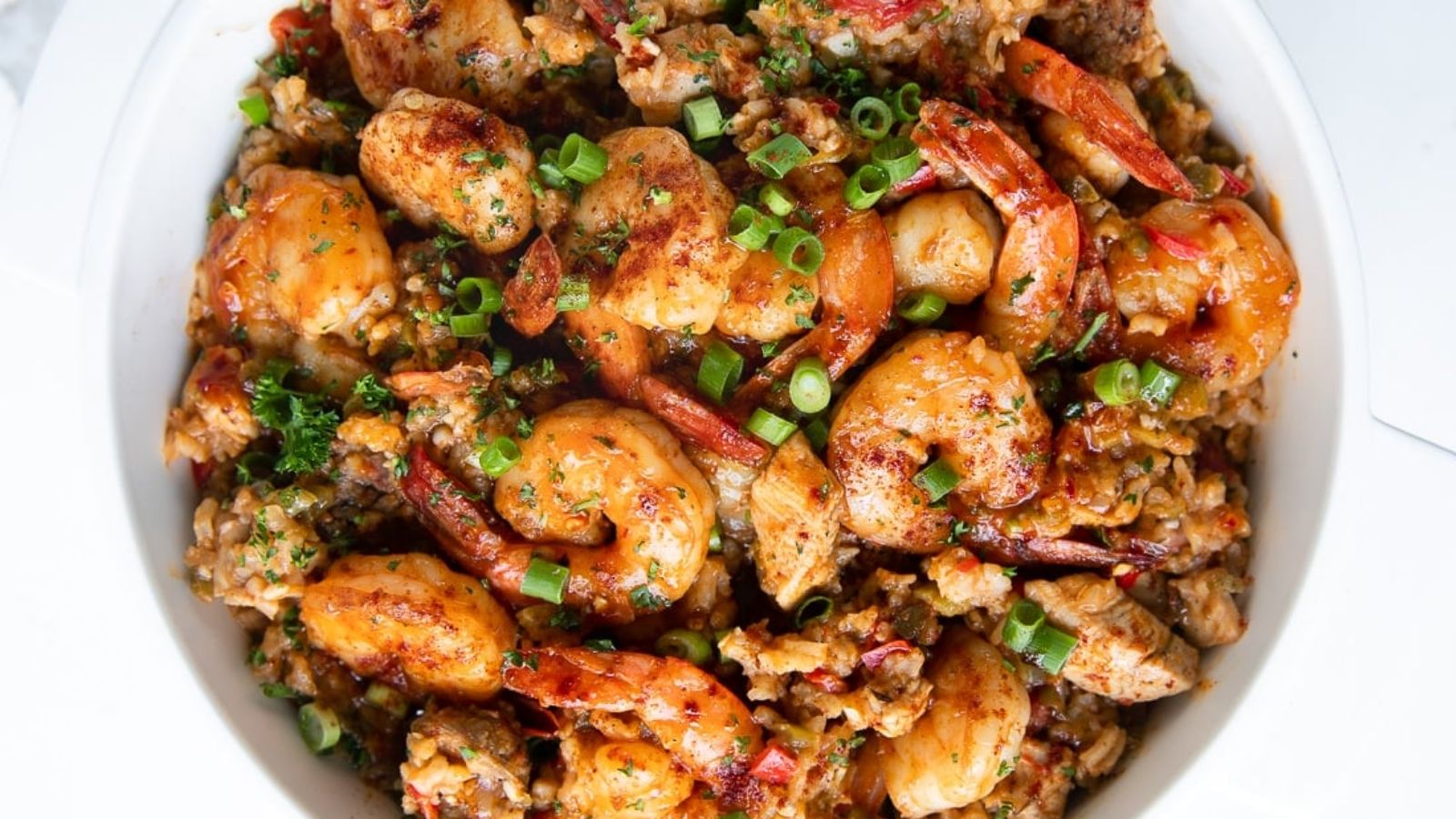 Jambalaya in a bowl.
