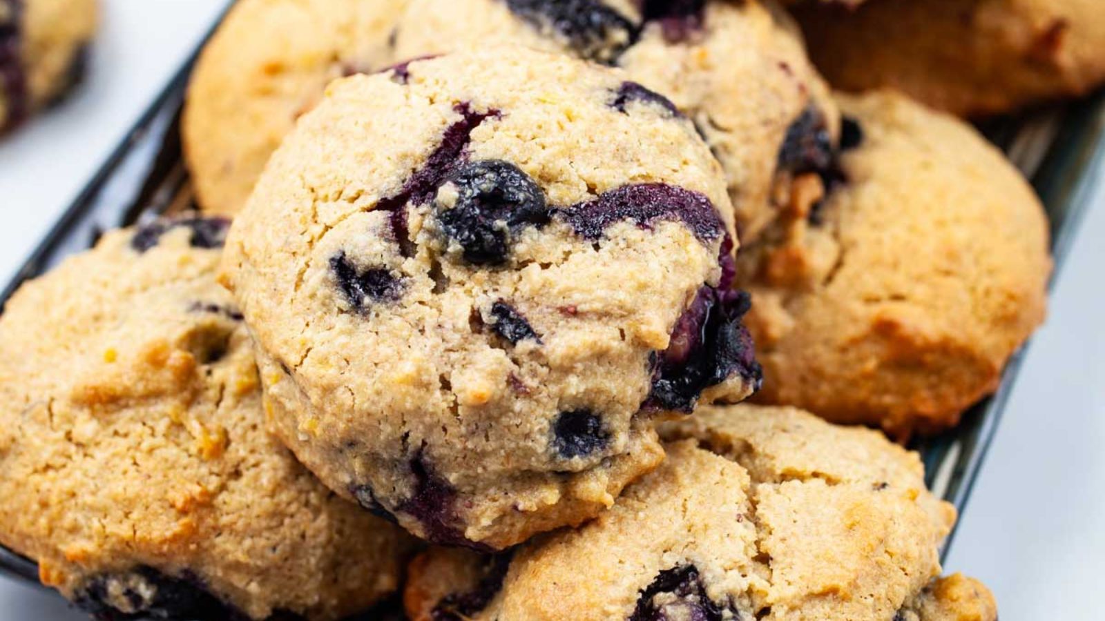 Cookies with blueberries.