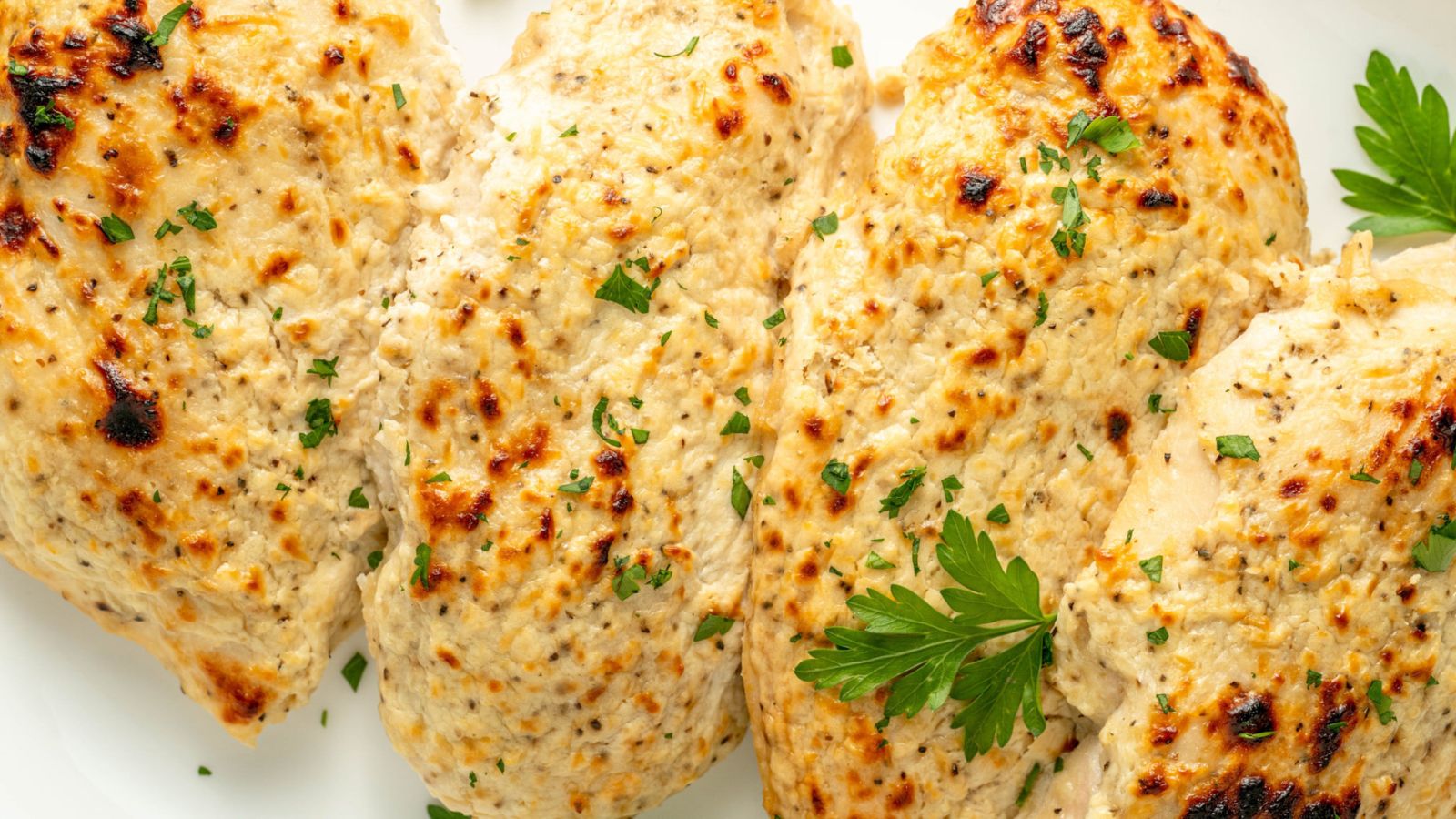 Chicken close up shot.