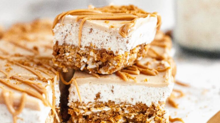 Stack of cookie butter bars.