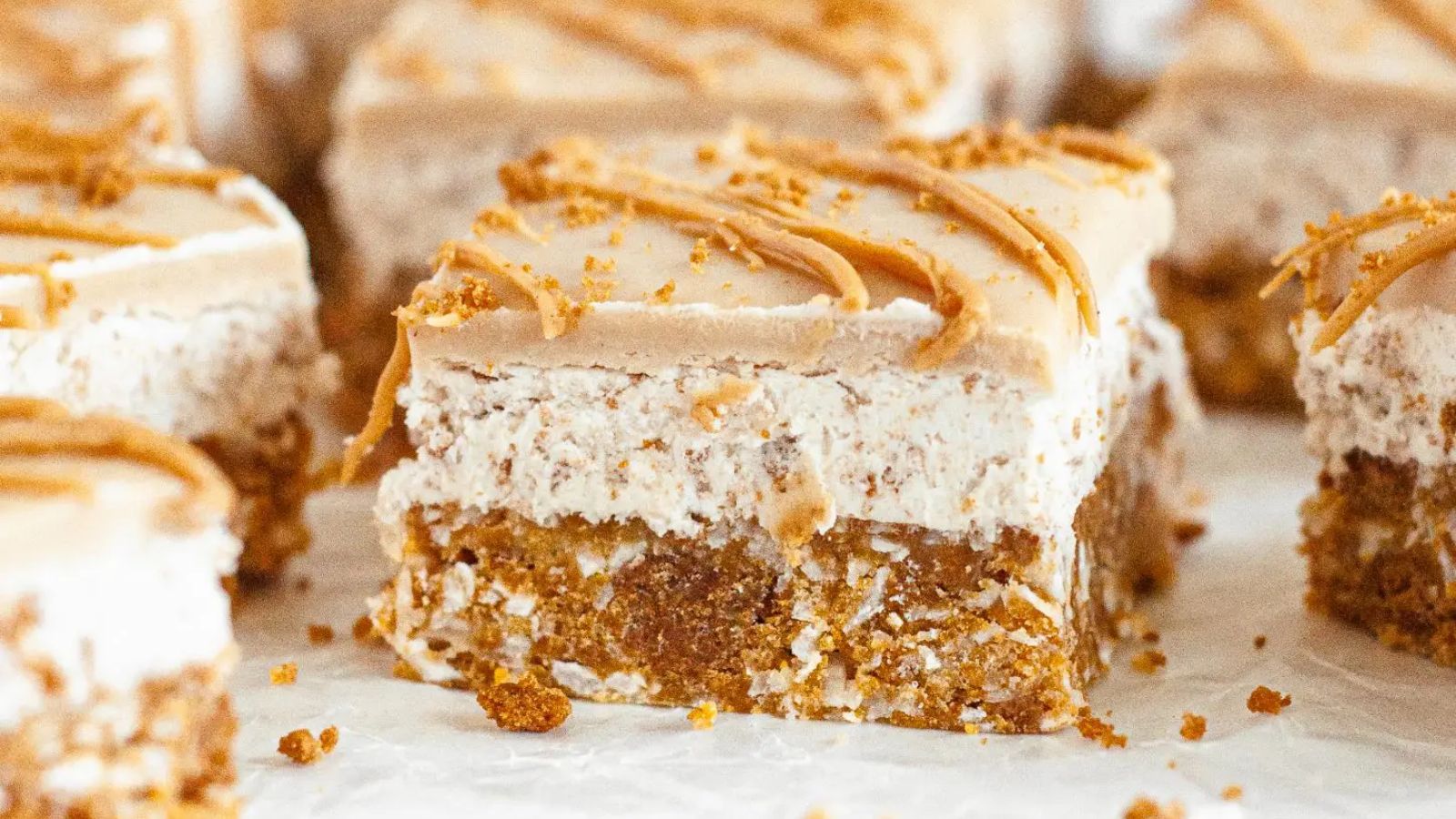 Cookie butter bars clodr up.