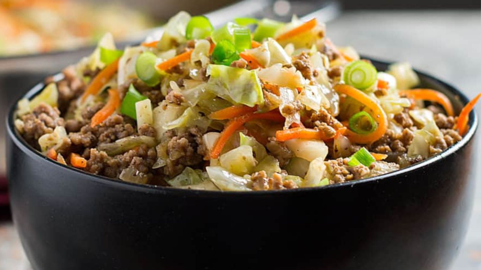 Egg roll in a bowl.