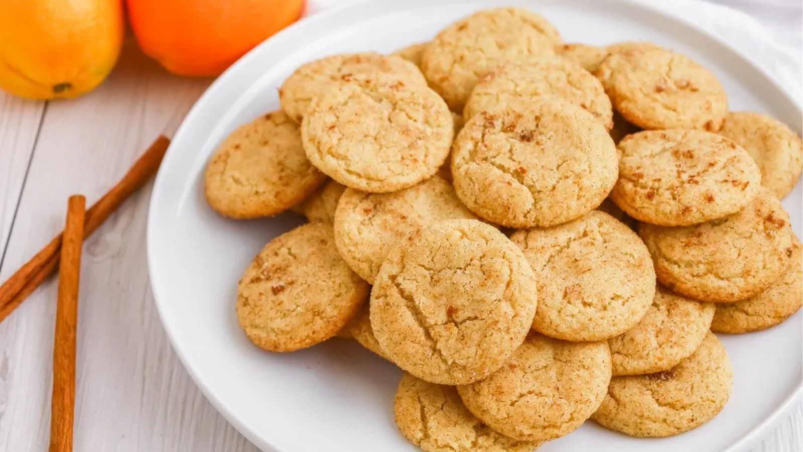 Snickerdoodles on a plate.