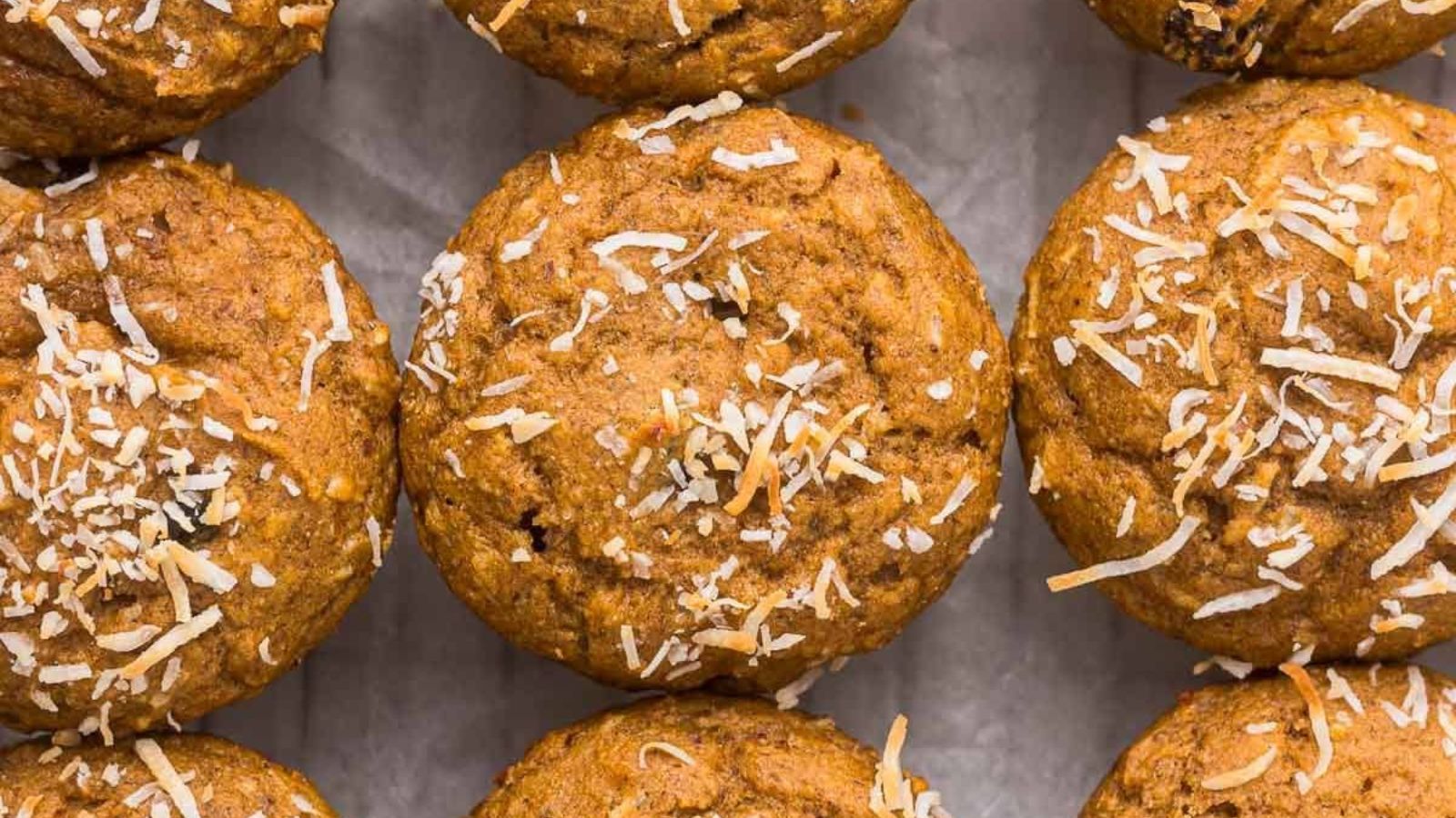 Sweet potato muffins with yogurt.