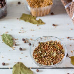 Small bowl with pickling spice.