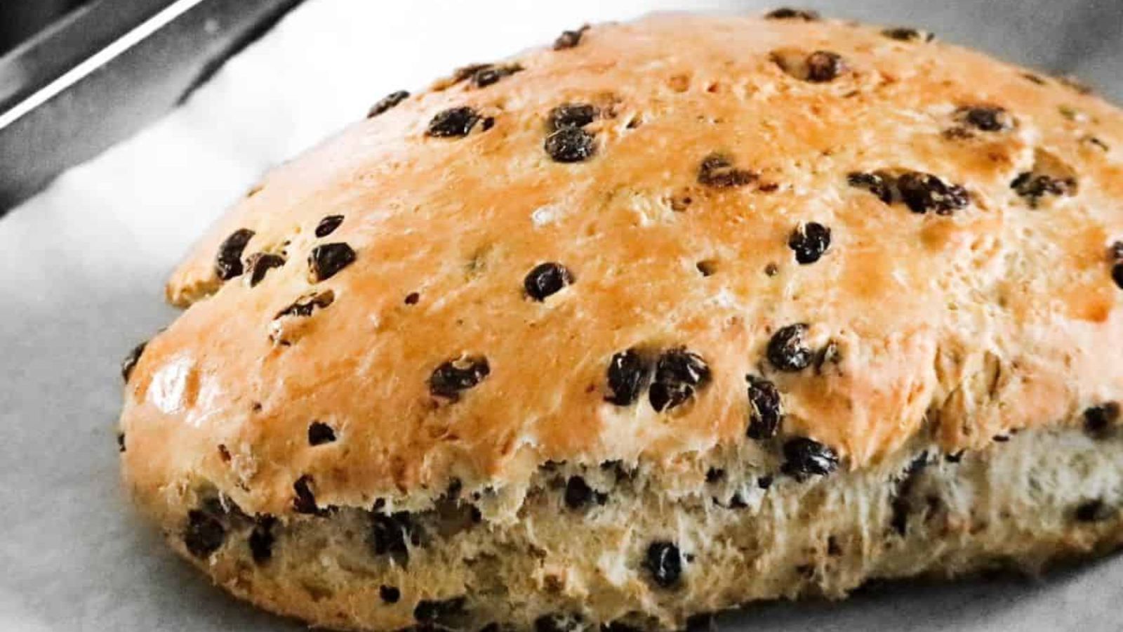 Close up shot of dutch easter bread.