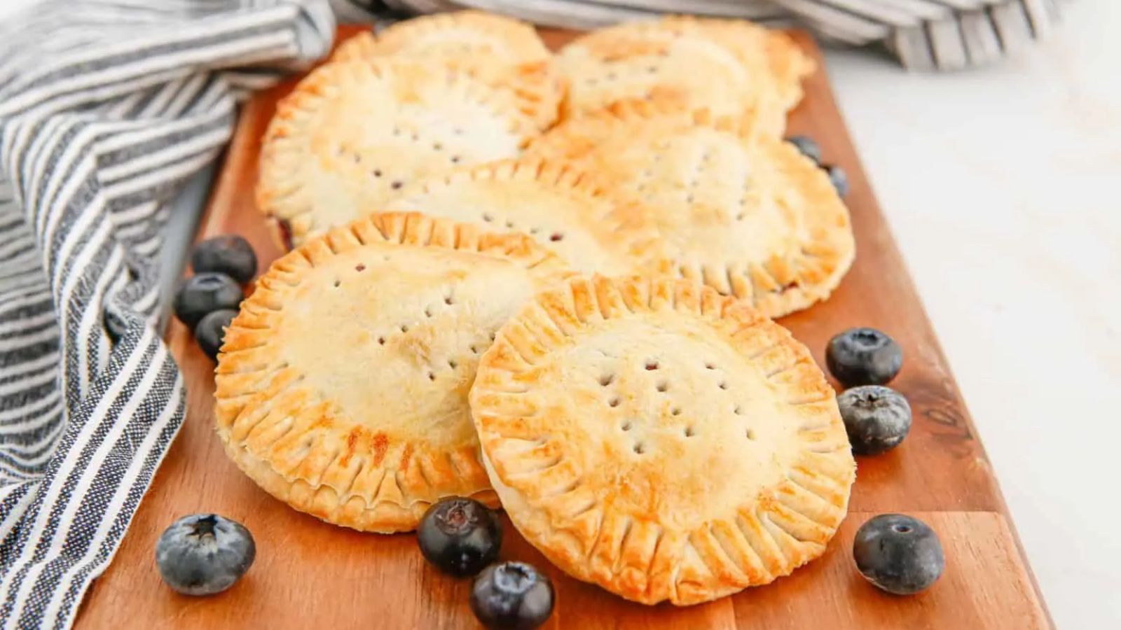 Hand pies with blueberries.