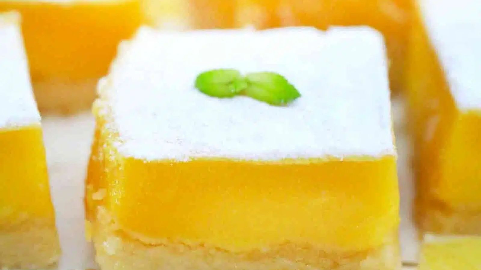 Lemon square bites.