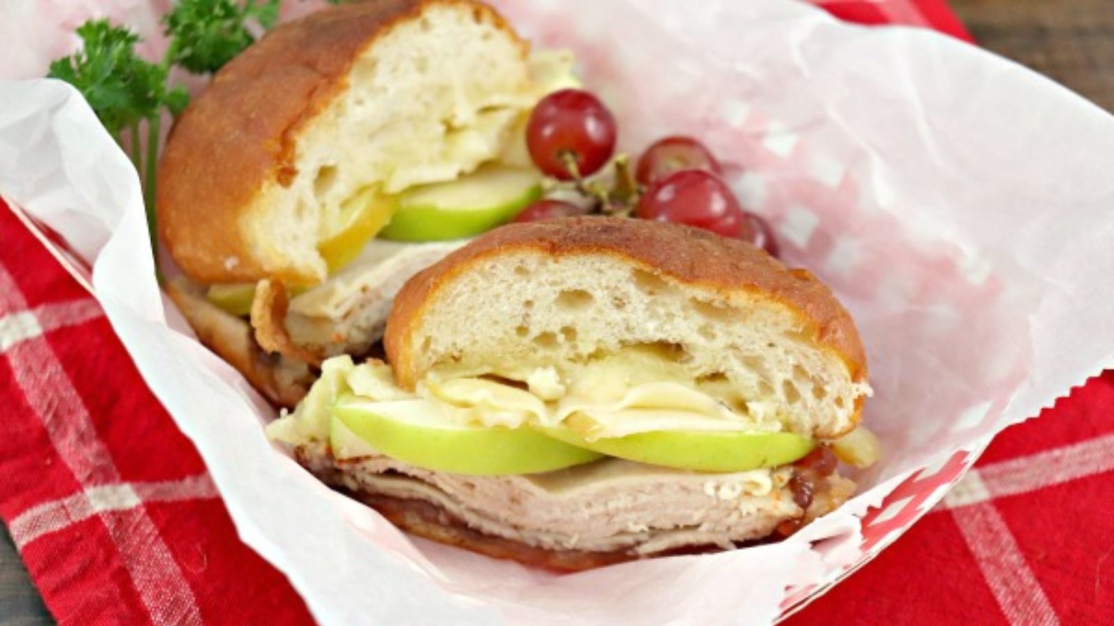 Grilled cheese with turkey and brie.