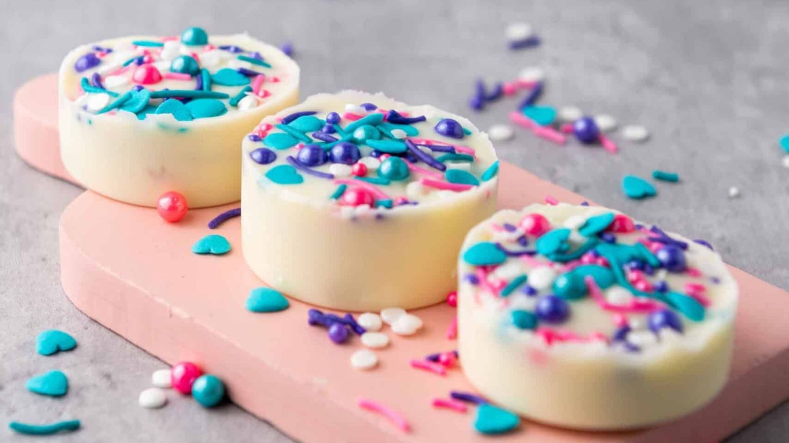 Chocolate covered Oreos with candies.