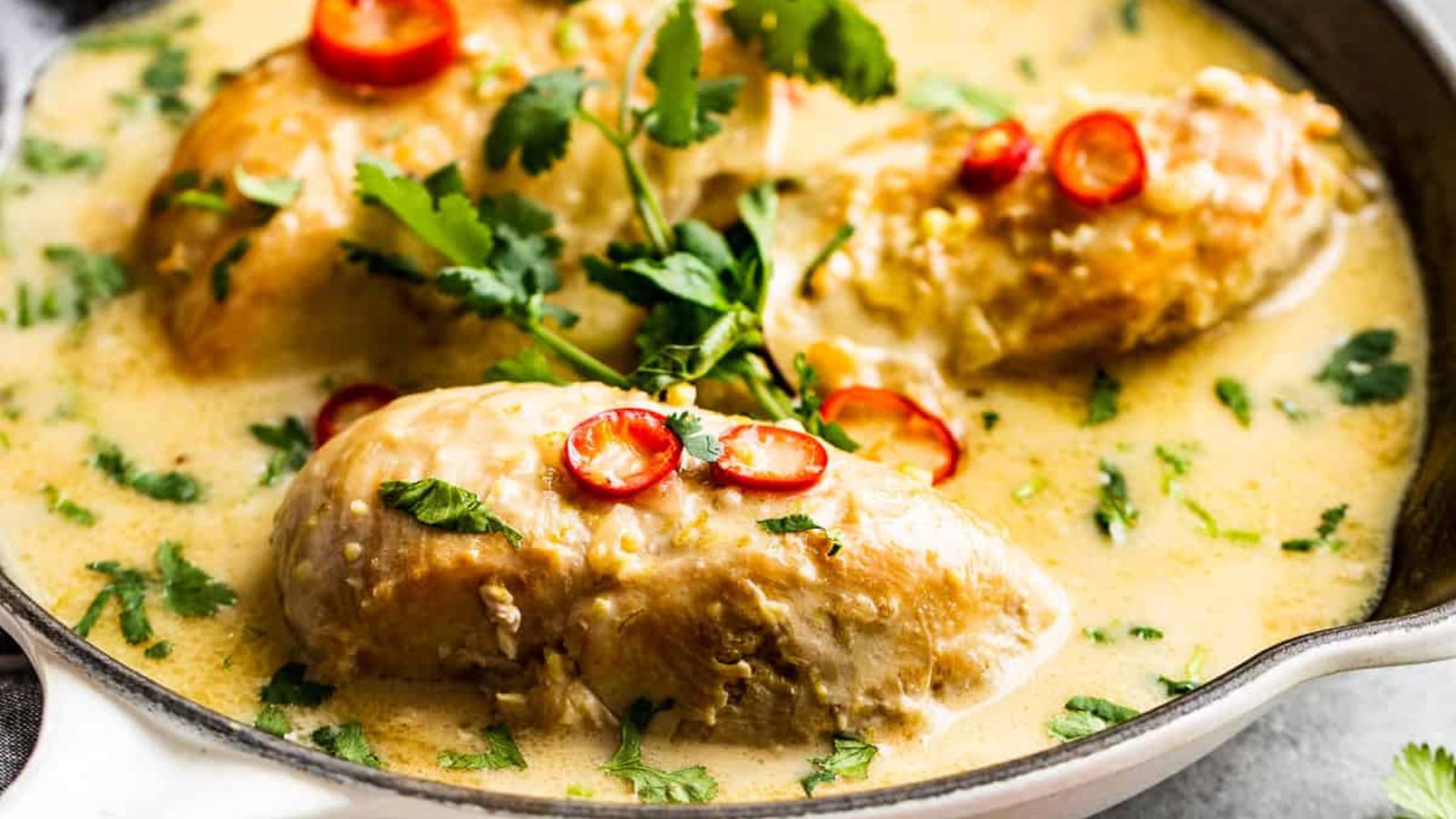 Lime chicken with coconut.