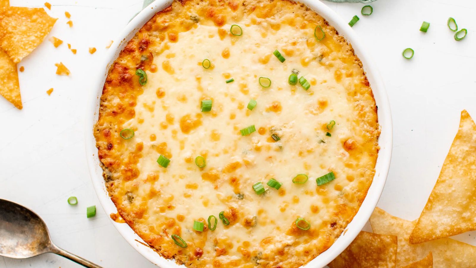Crab rangoon dip in a bowl.