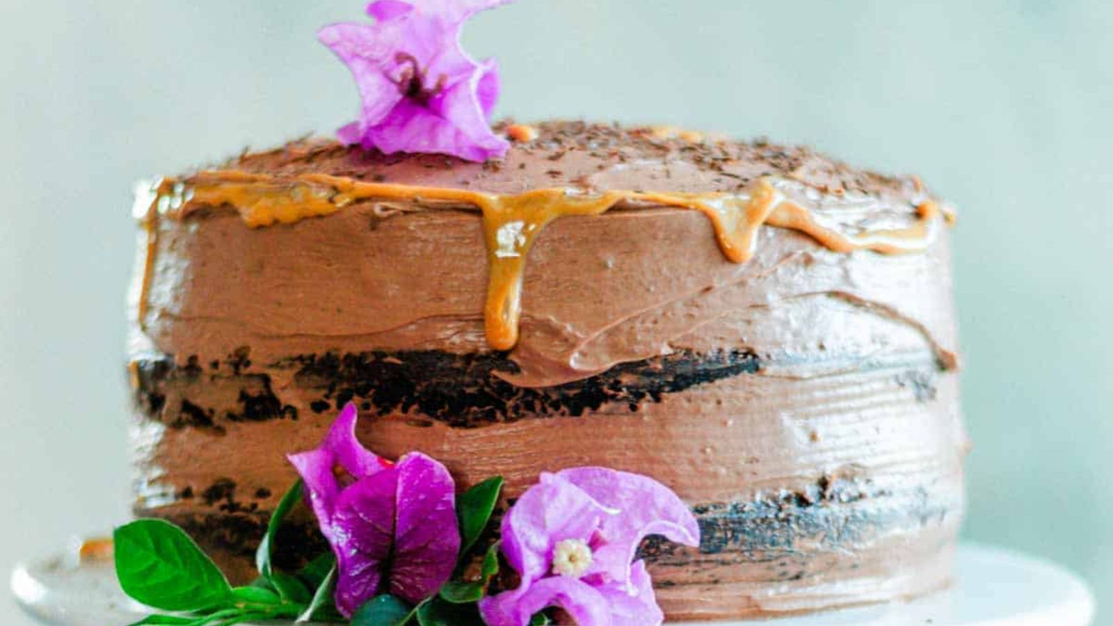 Dulce de leche chocolate cake.
