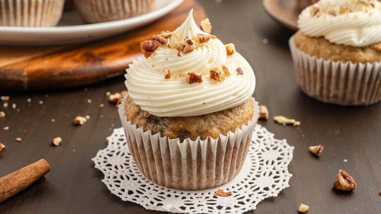 Cupcakes with frosting.