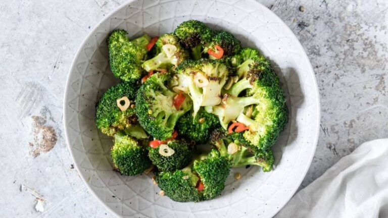 Broccoli in a bowl.