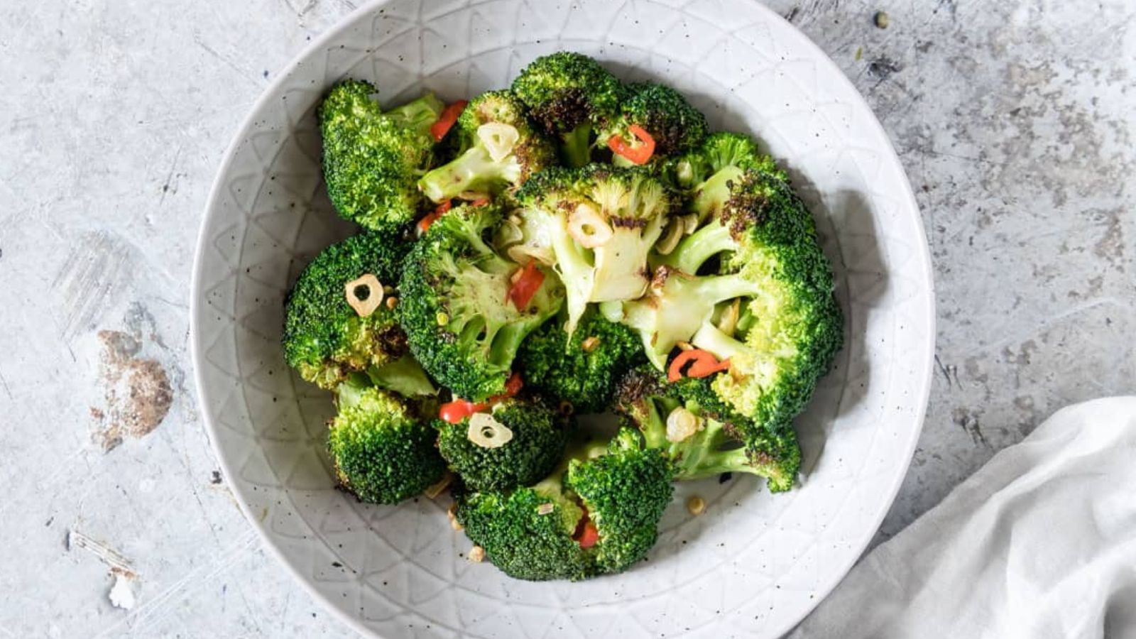 Broccoli in a bowl.