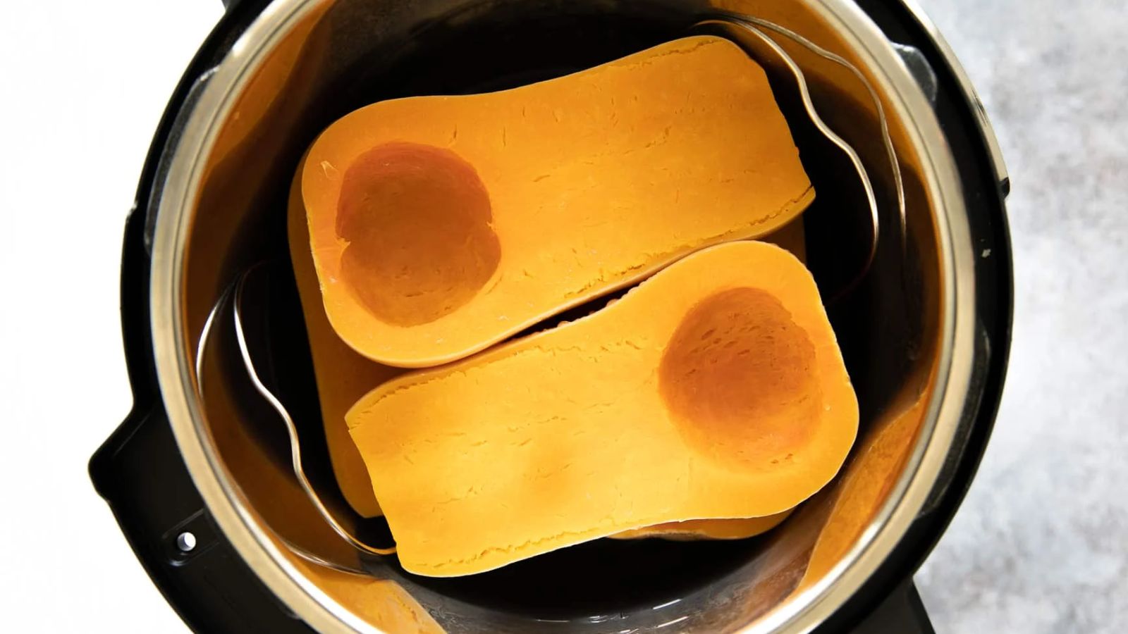 Butternut squash in an instant pot.