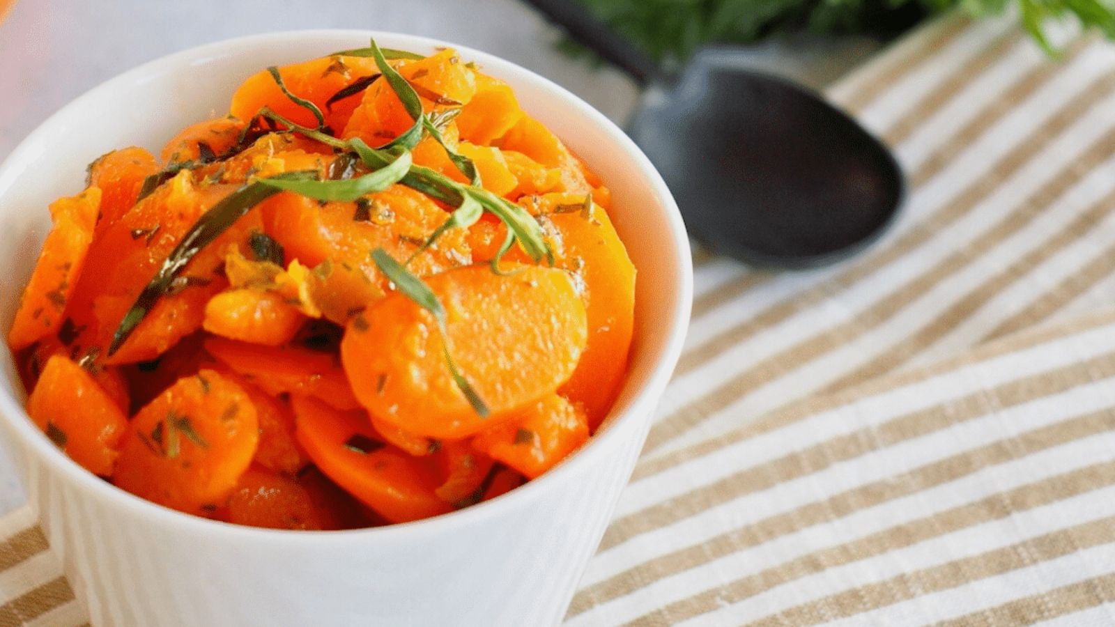 Glazed carrots in a bowl.