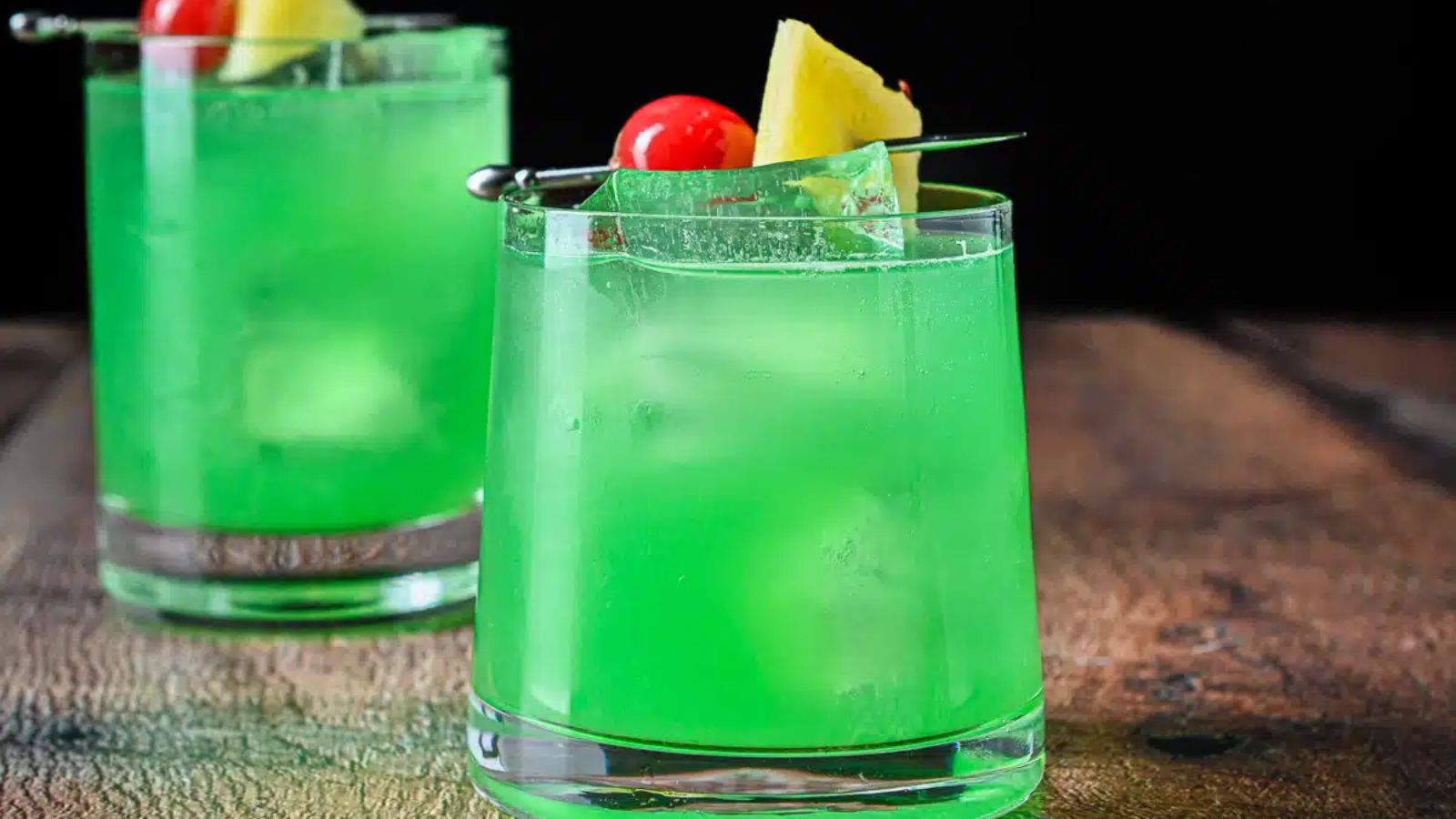 Two glasses of Irish cocktails.