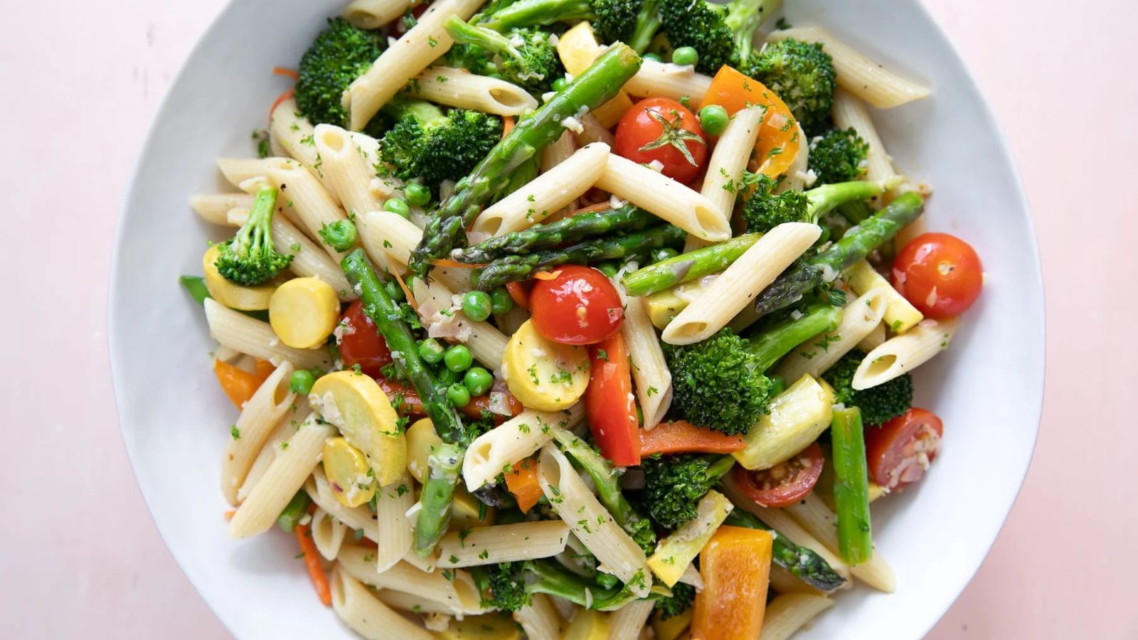 Pasta in a bowl.