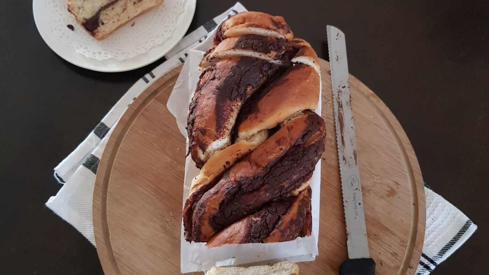 Babka close up shot.