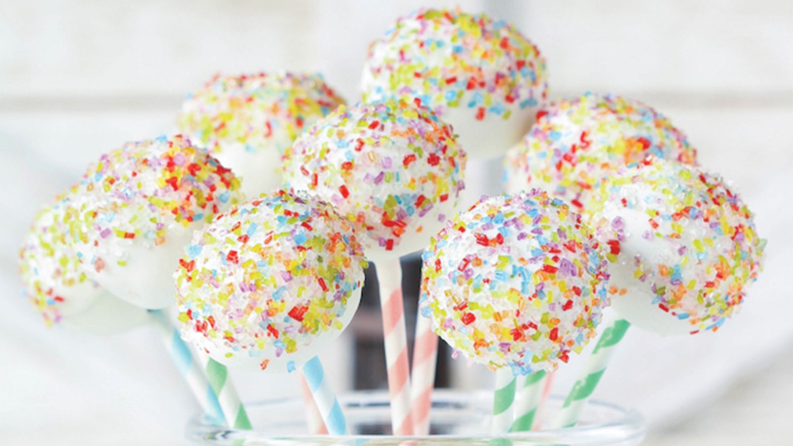 Cake pops in a jar.