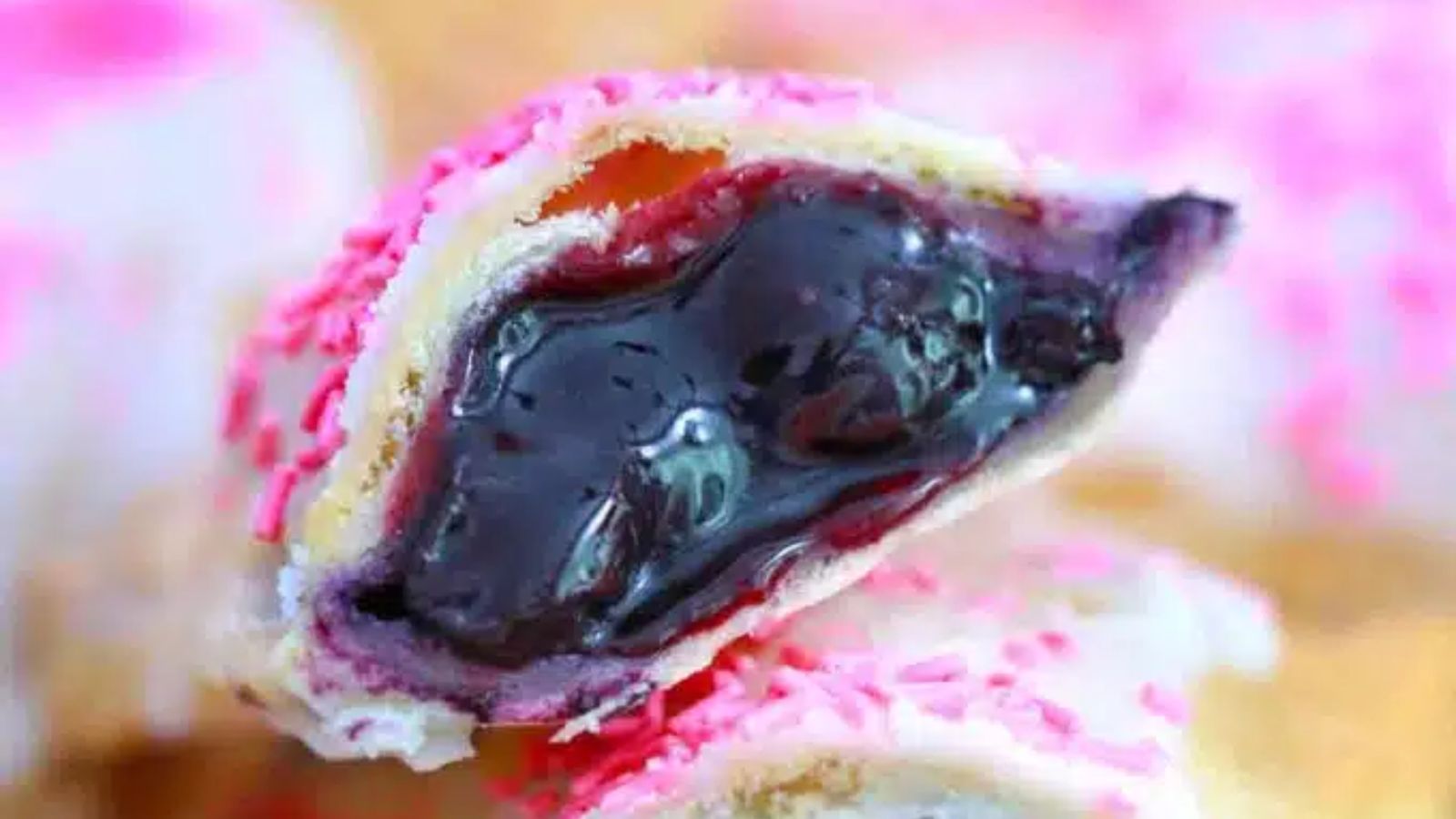 Pop tart close up shot.
