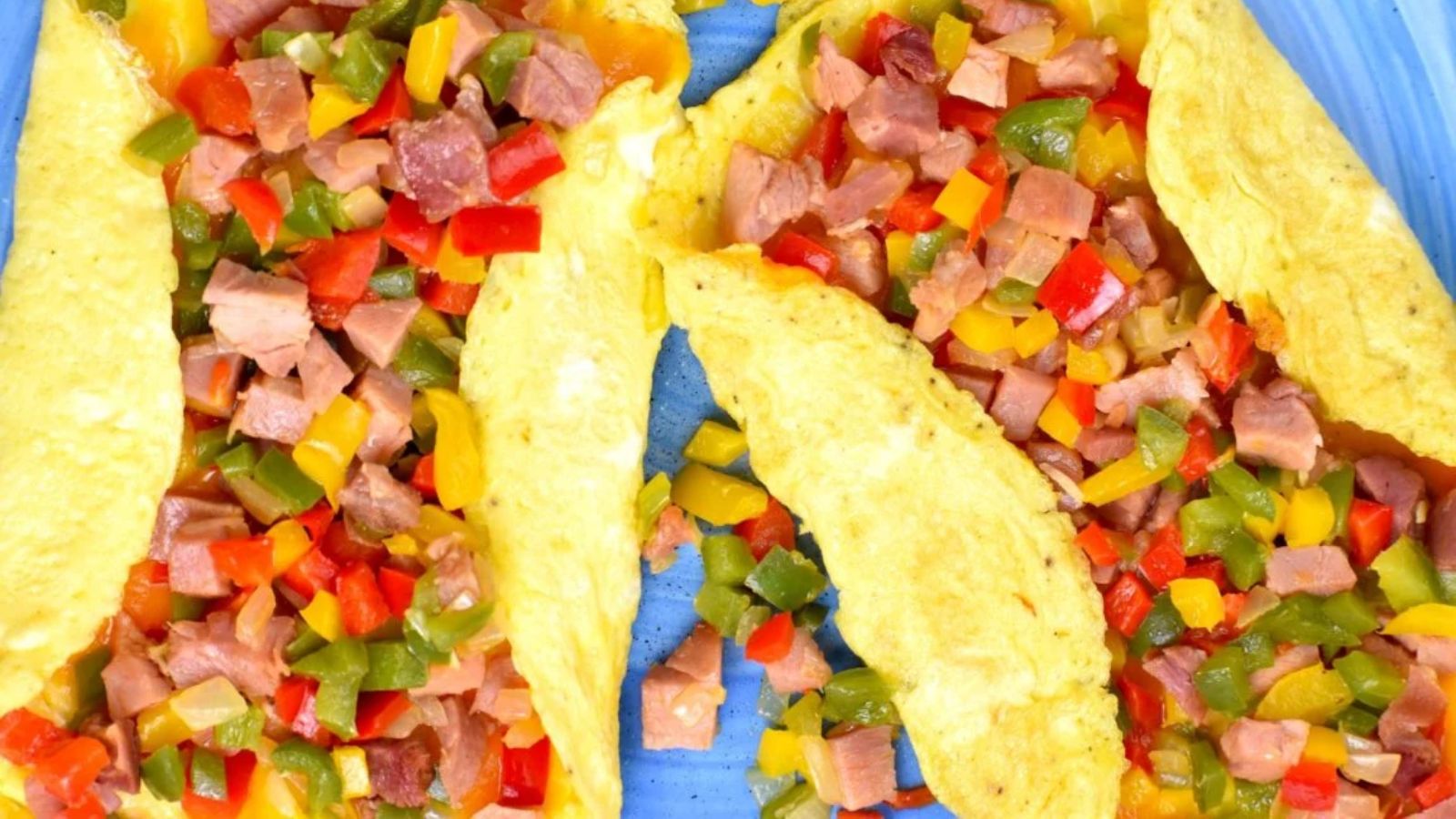 Denver omelette close up shot.