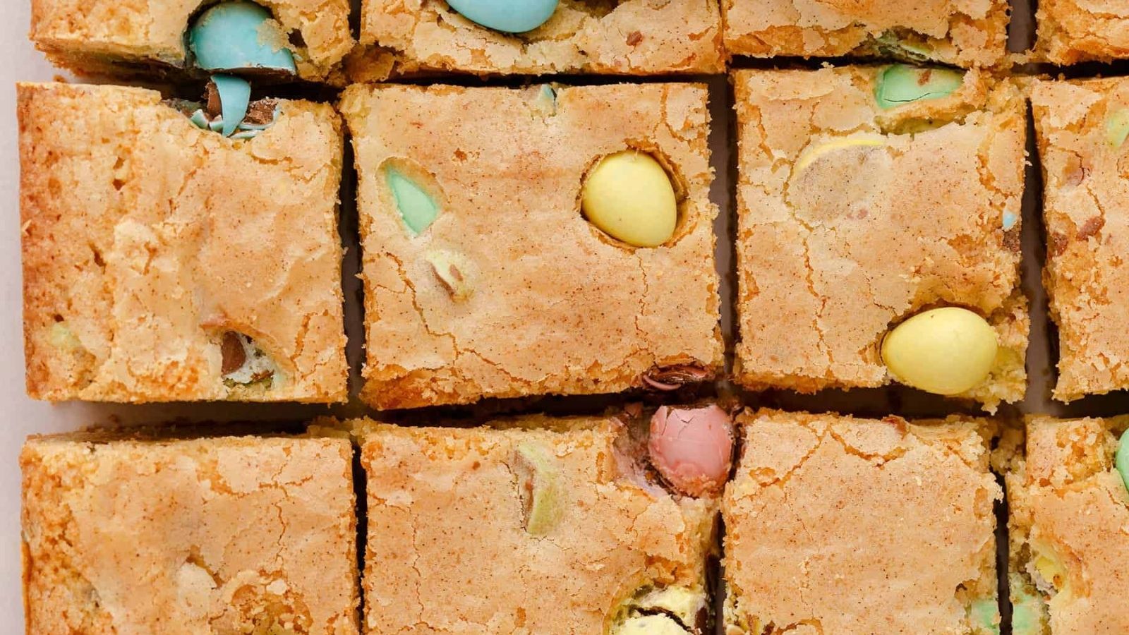 Easter Blondies bites.