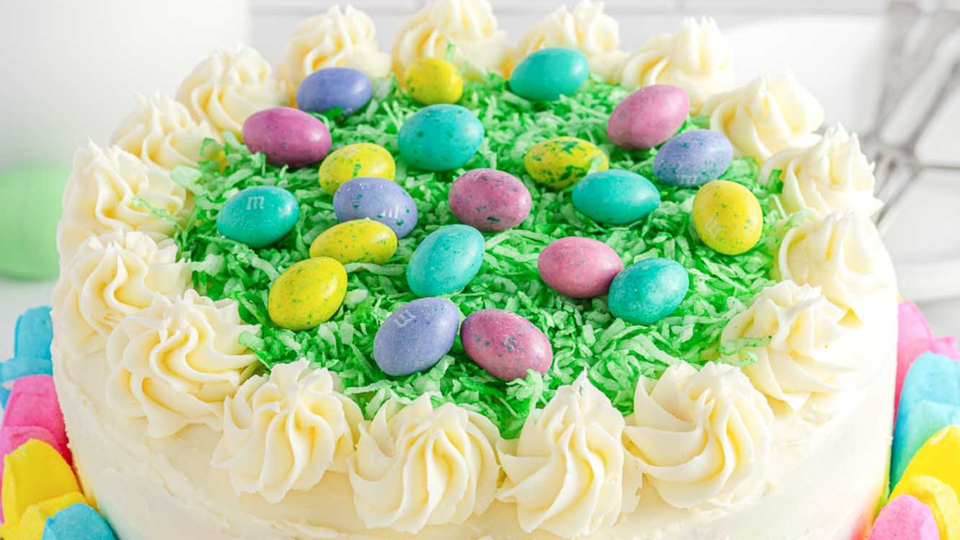 Peep cake close up shot.