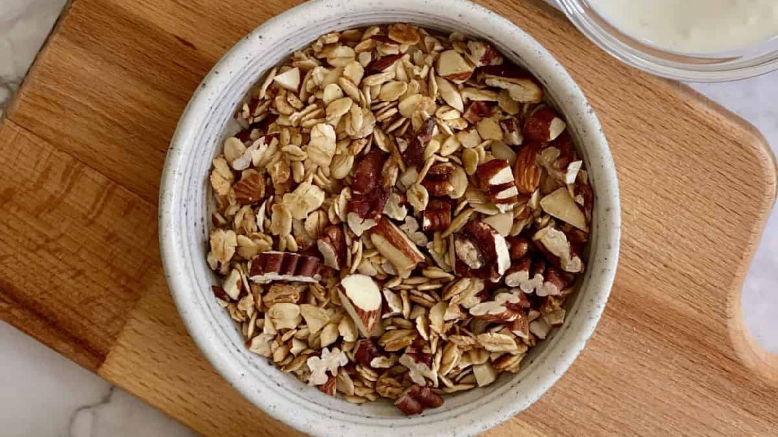Granola on a bowl.