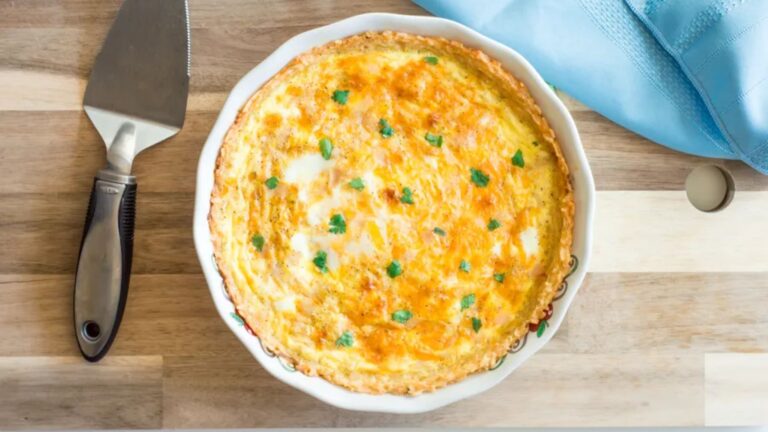 A whole quiche.