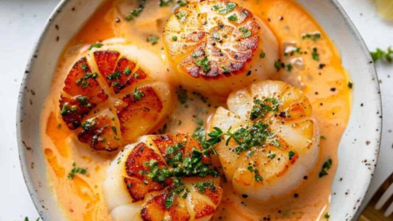 Scallops close up shot.