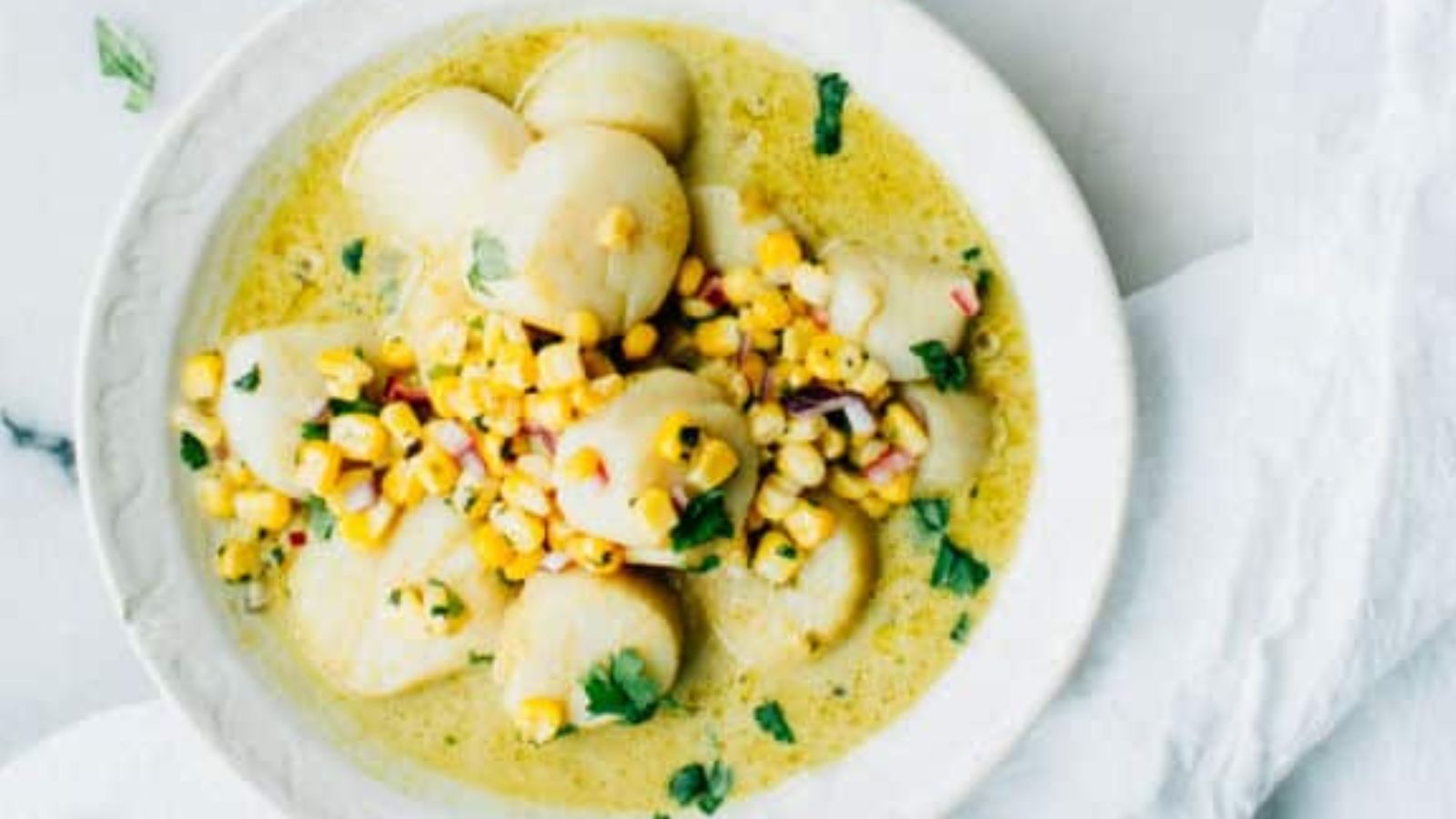 Scallops in a bowl.