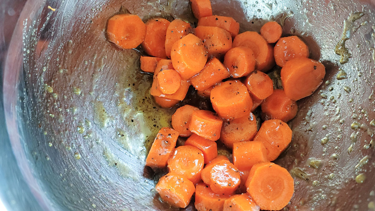 Ingredients mixed up in a bowl.