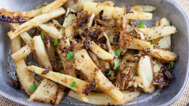 Parsnip in a bowl.