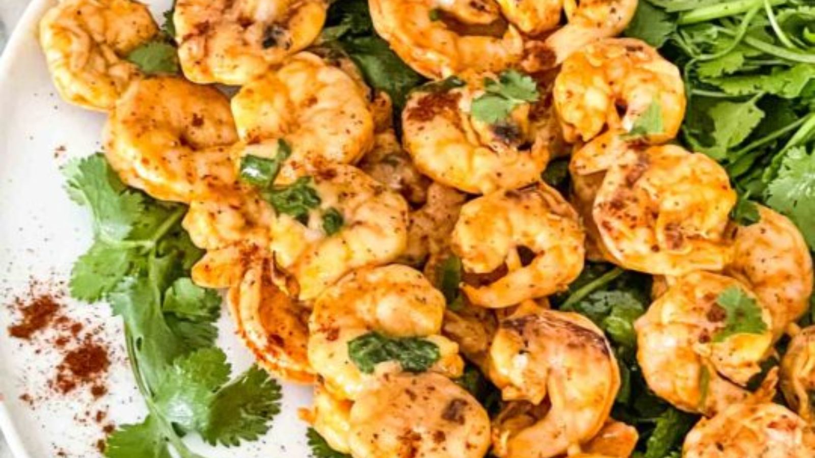 Close up shot of Mexican Grilled Shrimp.
